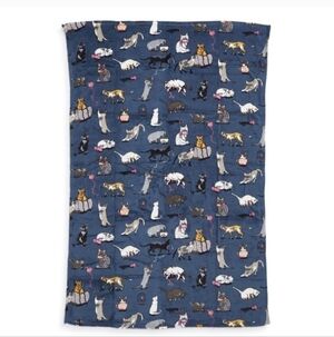 NWT Vera Bradley Throw Blanket Cats Meow 80" x 50"